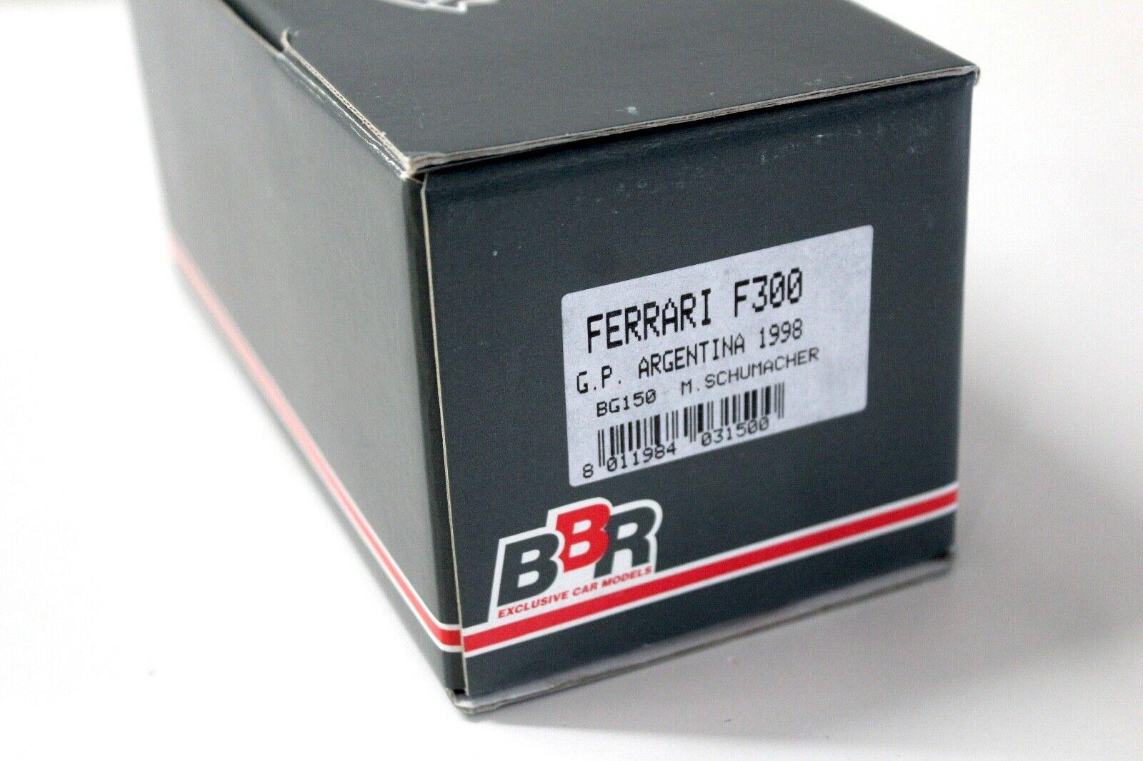 1:43 BBR F1 Ferrari F300 GP Argentina M.Schumacher 1998