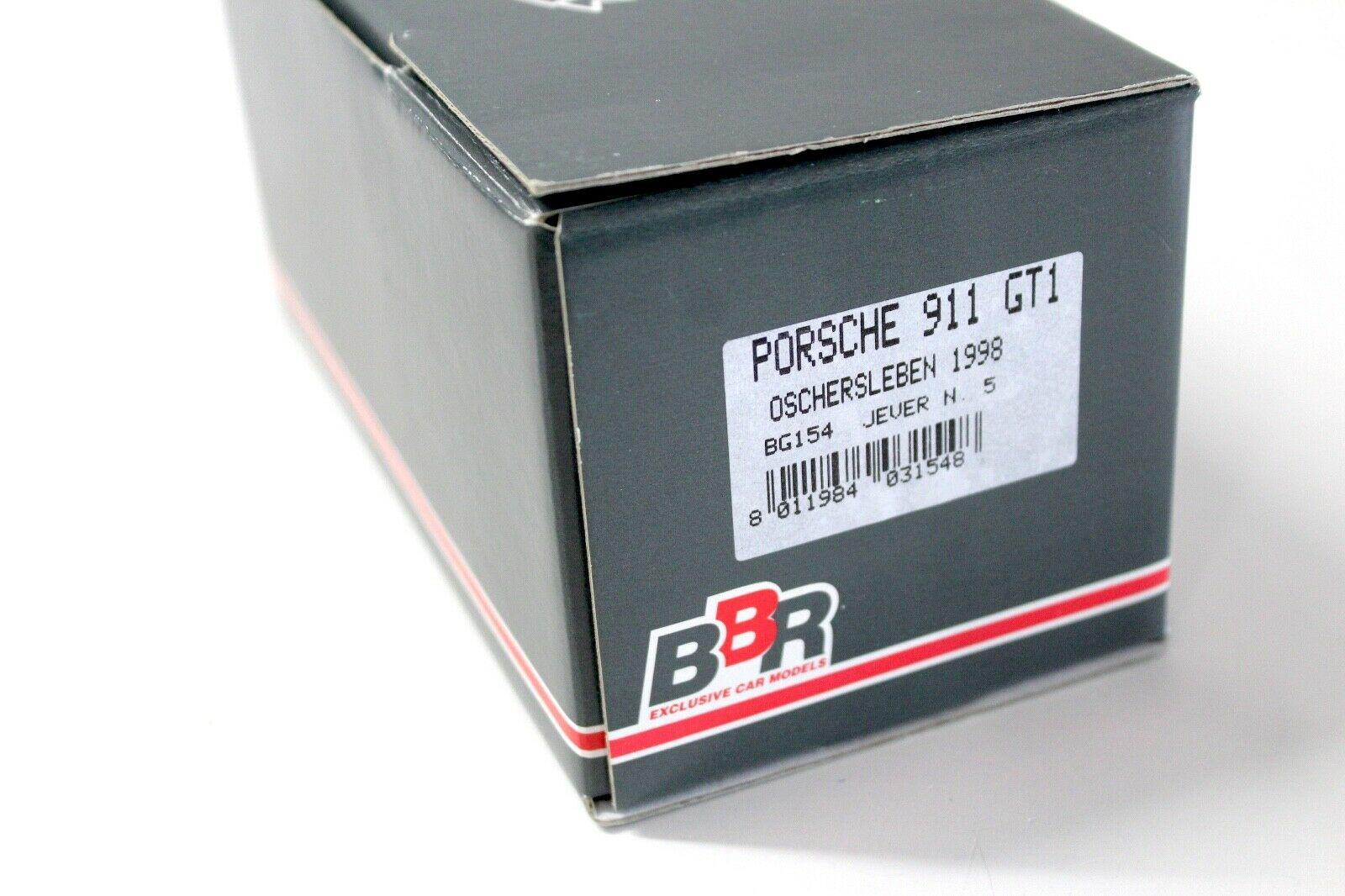 1:43 BBR Porsche 911 996 GT1 Oschersleben 1998 JEVER #5 white