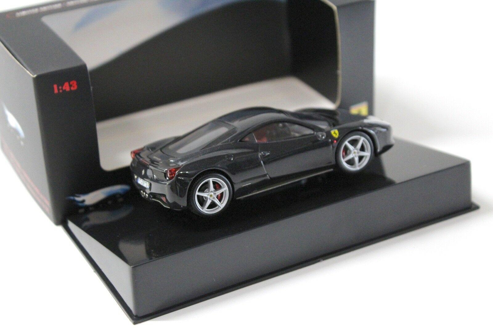 1:43 Hot Wheels Elite Ferrari 458 Italia Coupe black