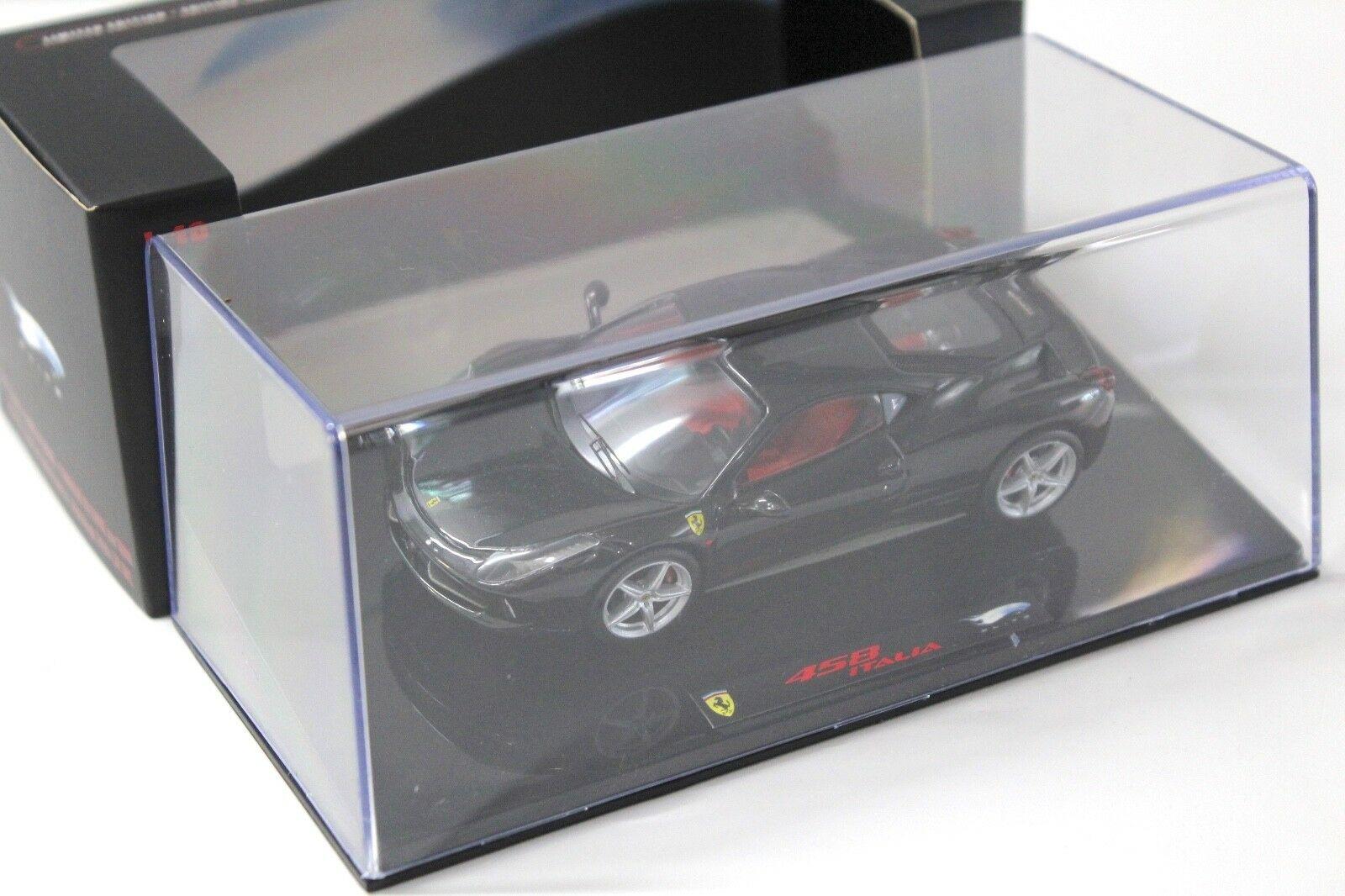 1:43 Hot Wheels Elite Ferrari 458 Italia Coupe black