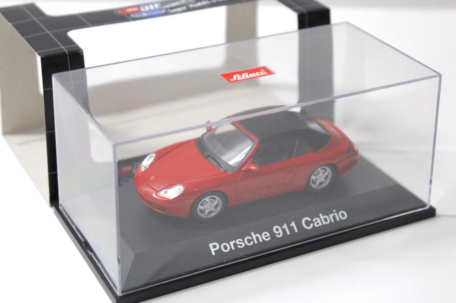 1:43 Dickie Schuco Porsche 911 996 Cabriolet red