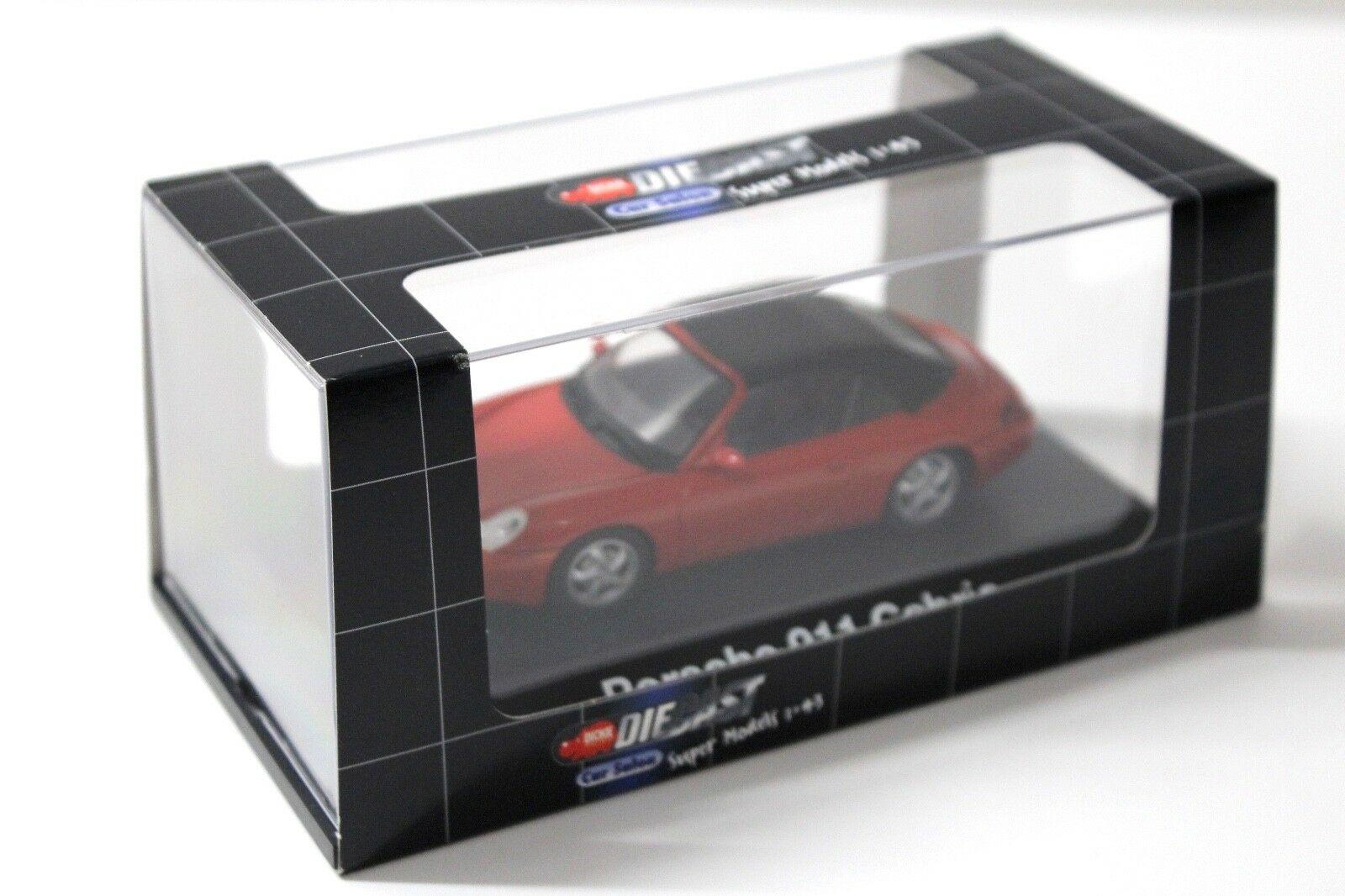 1:43 Dickie Schuco Porsche 911 996 Cabriolet red