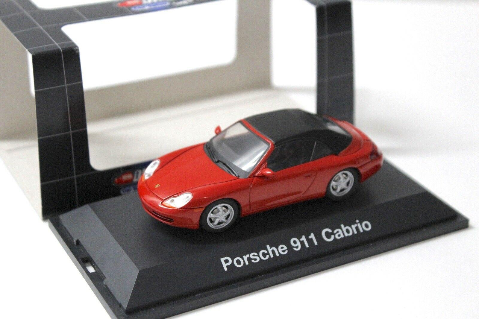 1:43 Dickie Schuco Porsche 911 996 Cabriolet red