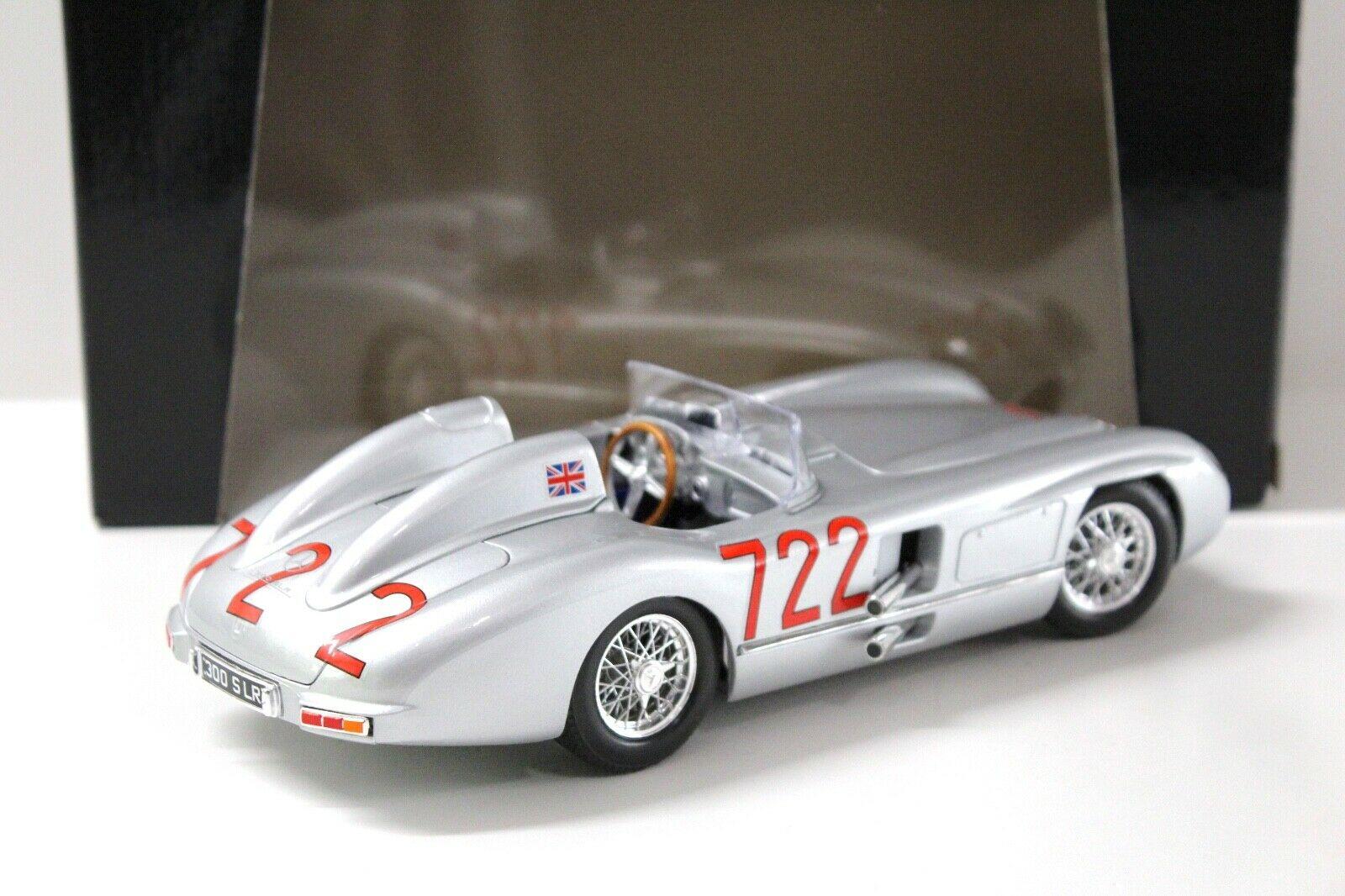 1:18 Bburago Mercedes 300SLR Mille Miglia #722 silver