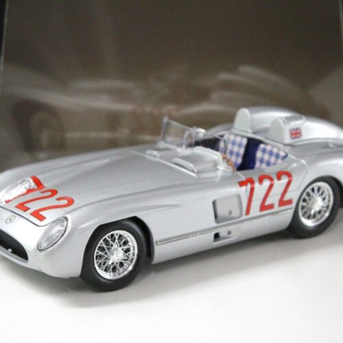 1:18 Bburago Mercedes 300SLR Mille Miglia #722 silver