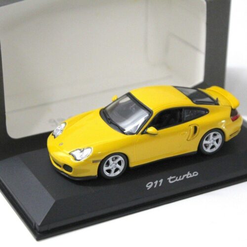 1:43 Minichamps Porsche 911 996 Turbo yellow DEALER VERSION