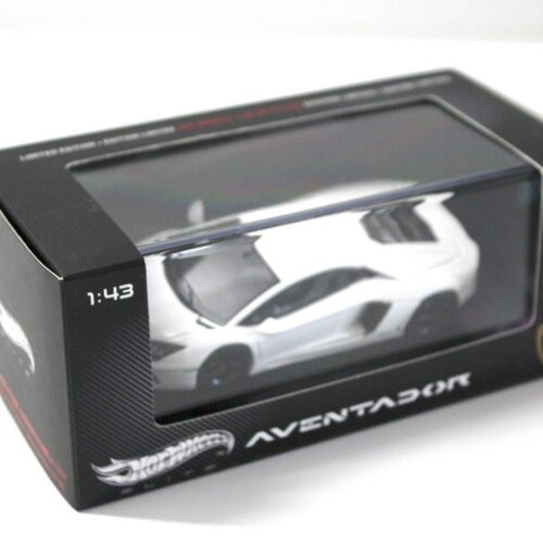 1:43 Hot Wheels Elite Lamborghini Aventador white