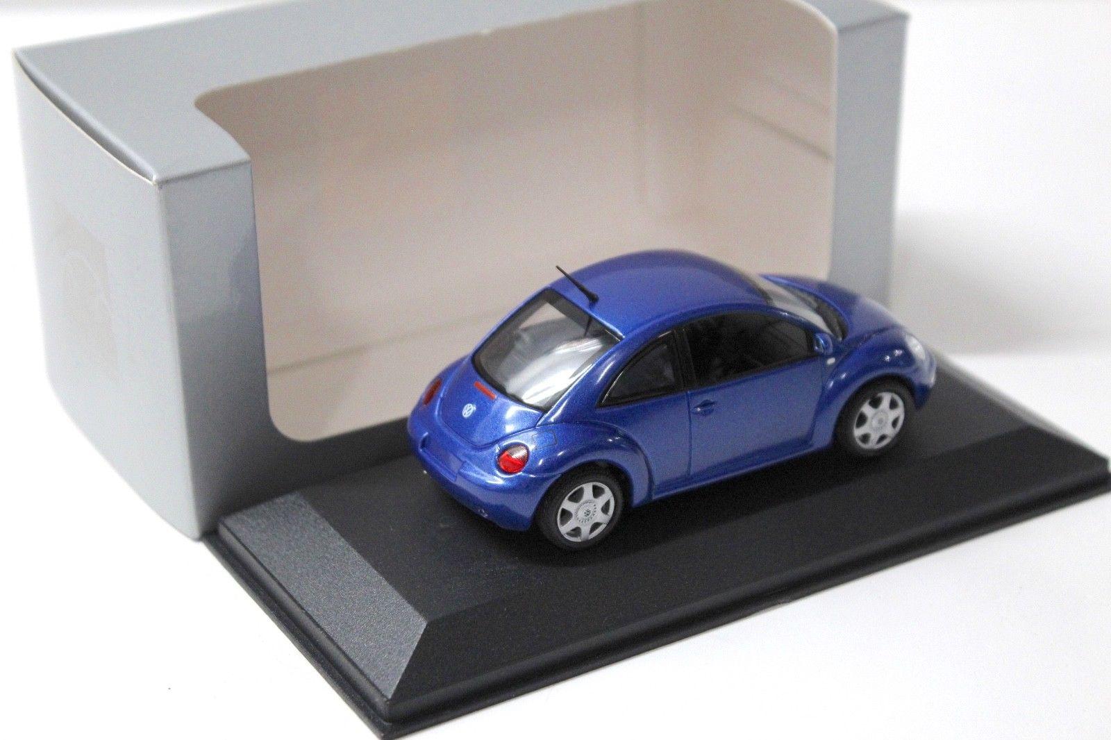 1:43 Minichamps Volkswagen VW New Beetle blue DEALER VERSION