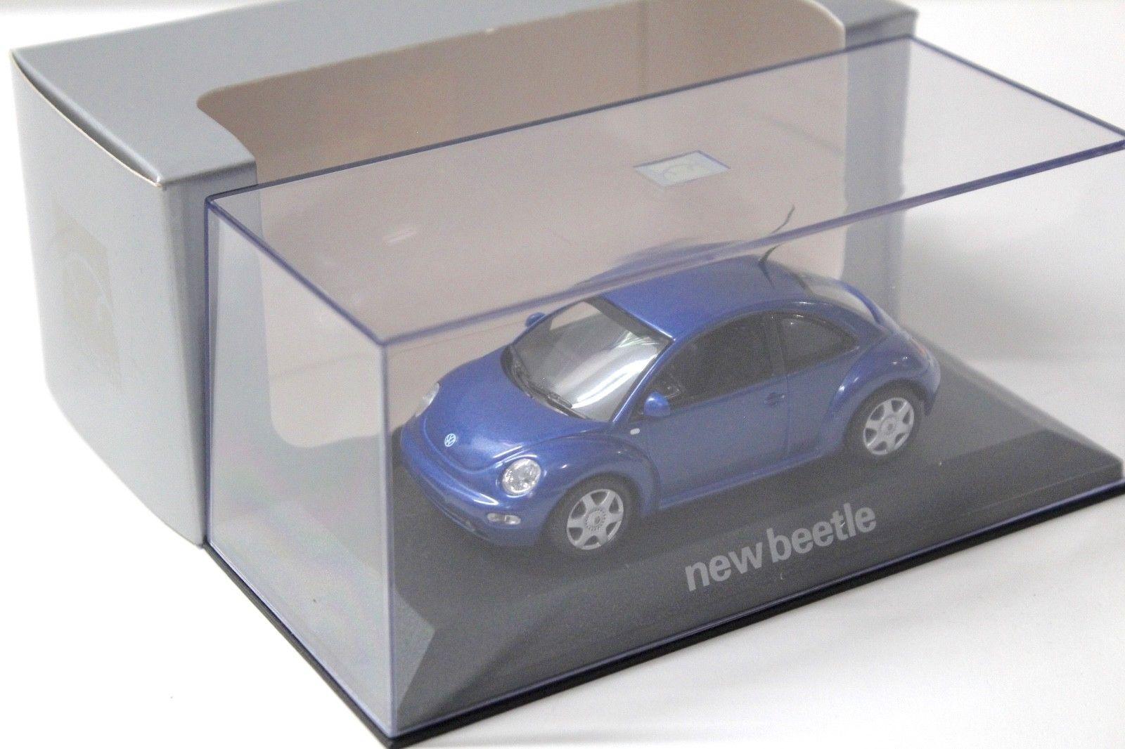 1:43 Minichamps Volkswagen VW New Beetle blue DEALER VERSION