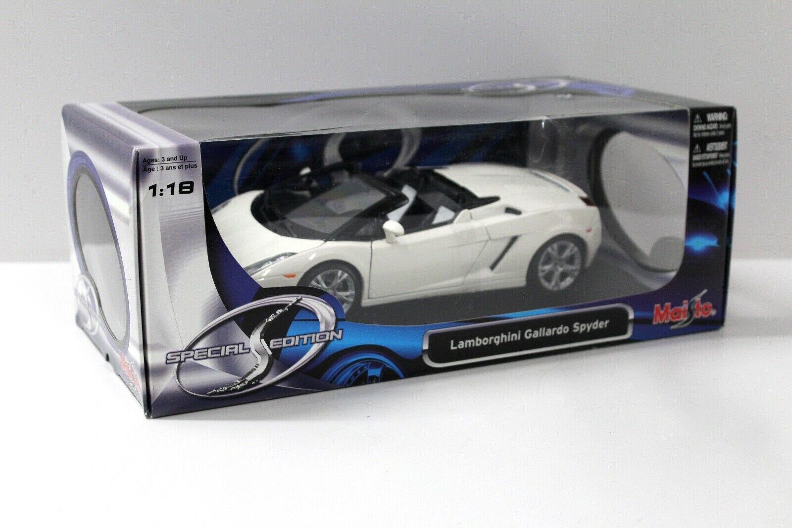 1:18 Maisto Lamborghini Gallardo Spyder white