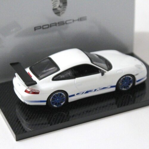1:43 Minichamps Porsche 911 996 GT3 RS white/ blue DEALER VERSION