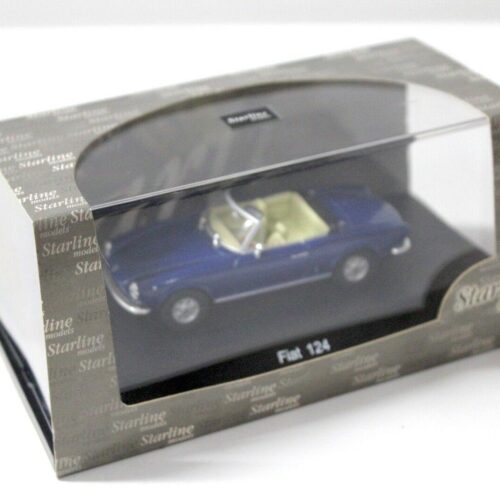 1:43 Starline Fiat 124 Spider blue - Image 3