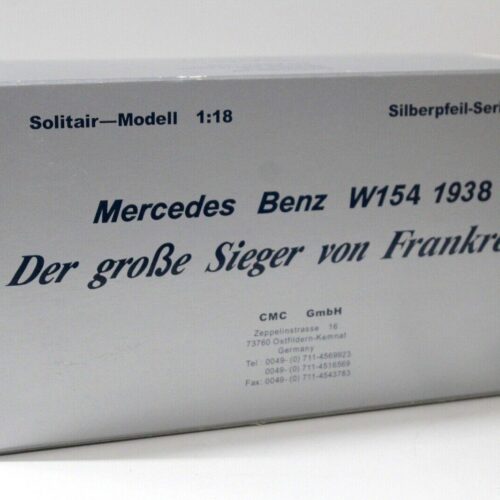1:18 CMC Mercedes W154 Sieger Frankreich 1938 silver
