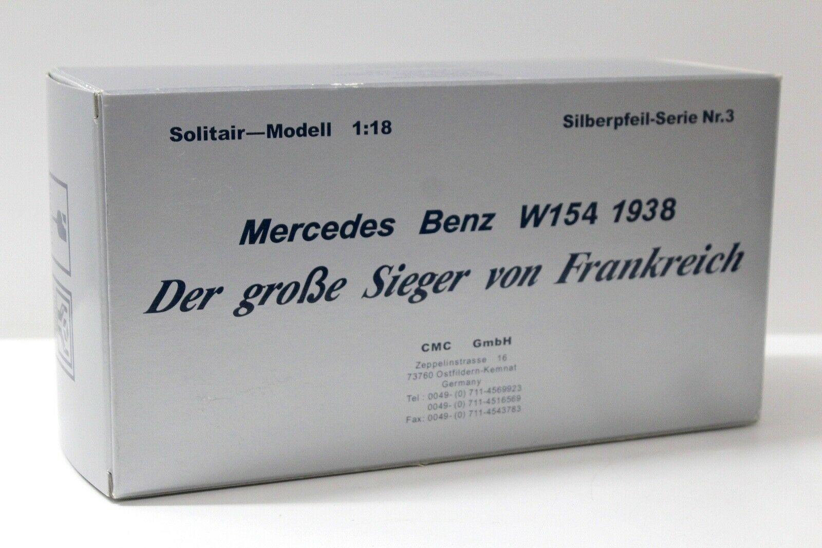 1:18 CMC Mercedes W154 Sieger Frankreich 1938 silver