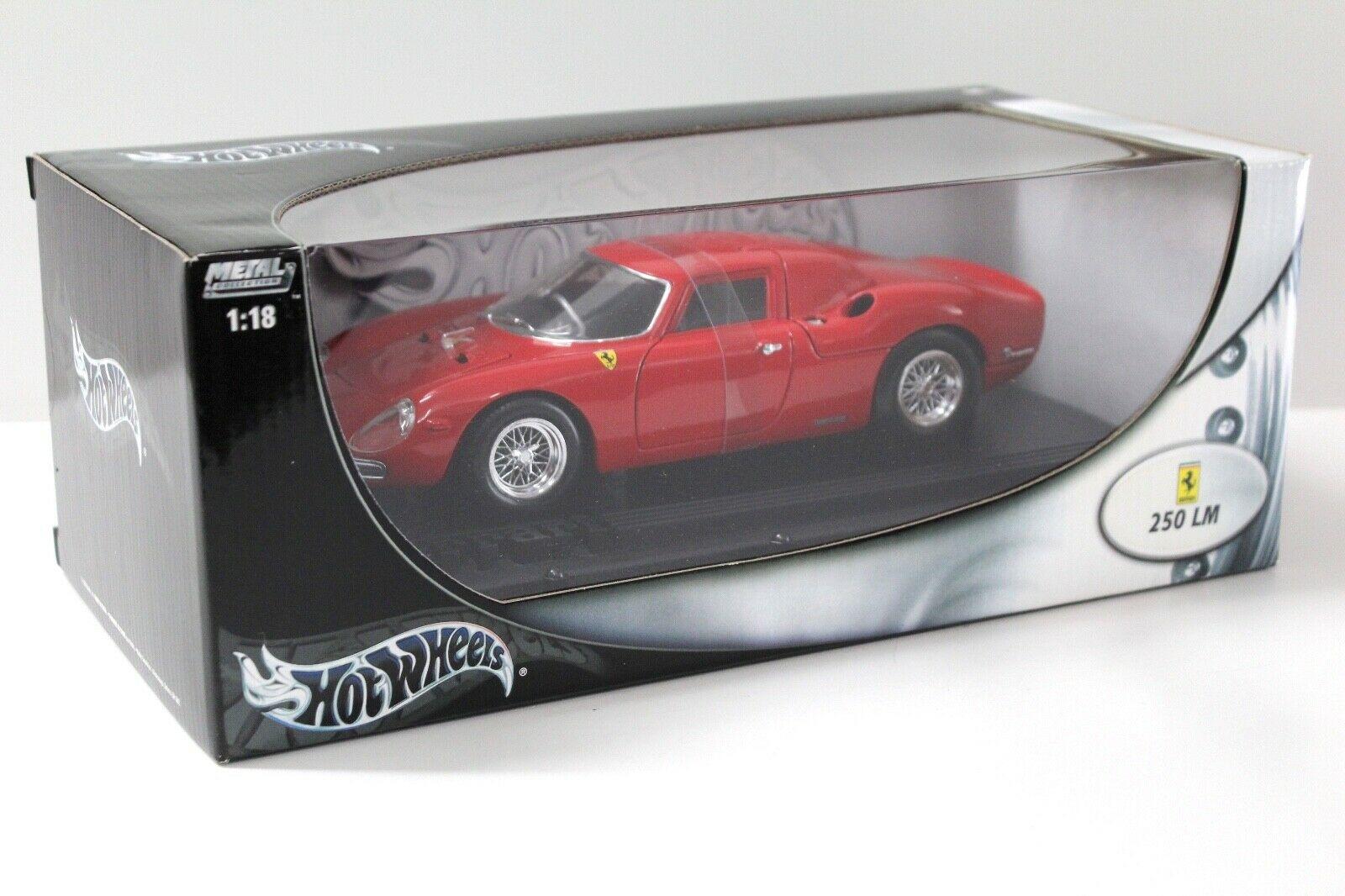 1:18 Hot Wheels Ferrari 250 LM Coupe red