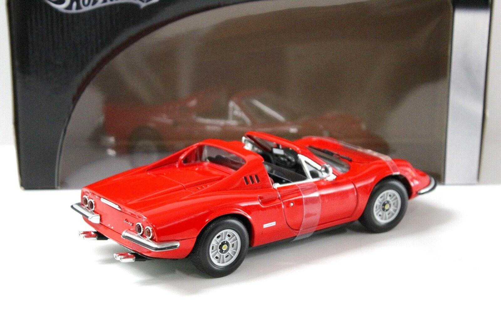 1:18 Hot Wheels Ferrari Dino 246 GTS red