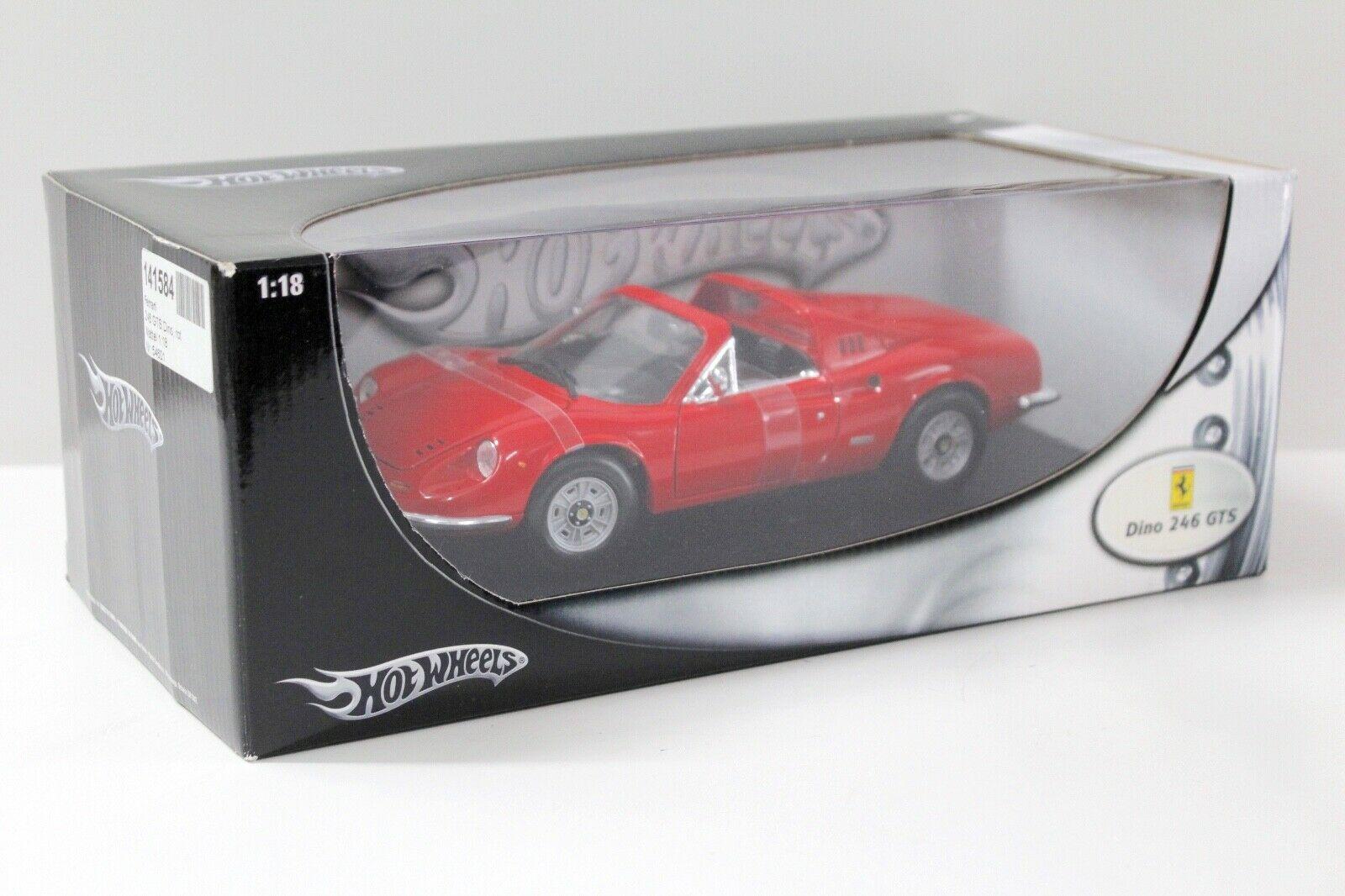1:18 Hot Wheels Ferrari Dino 246 GTS red