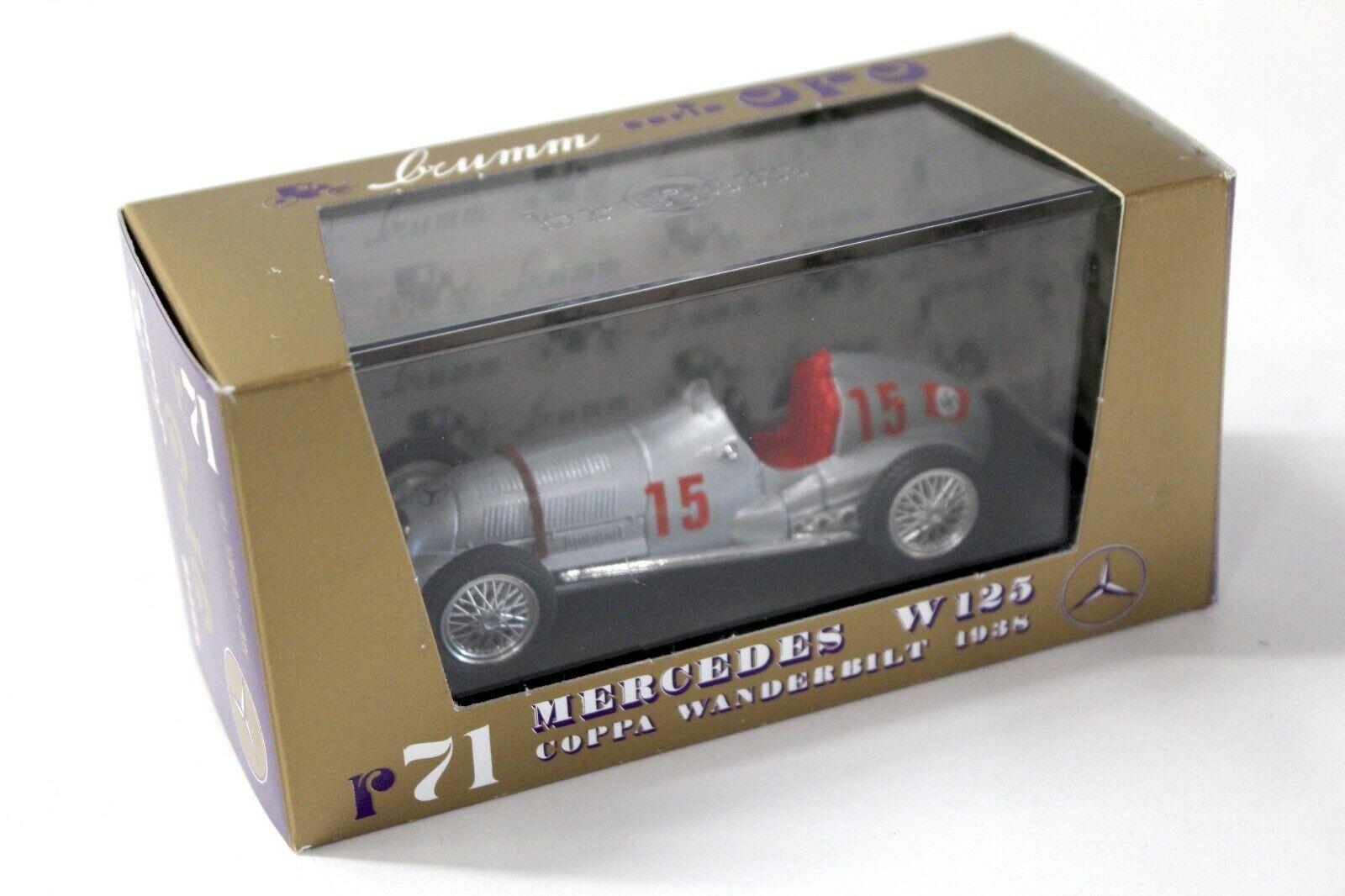 1:43 Brumm Mercedes W125 Coppa Wanderbilt 1938 #15