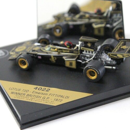 1:43 Quartzo Lotus 72D Fittipaldi #8 Winner British GP 1972