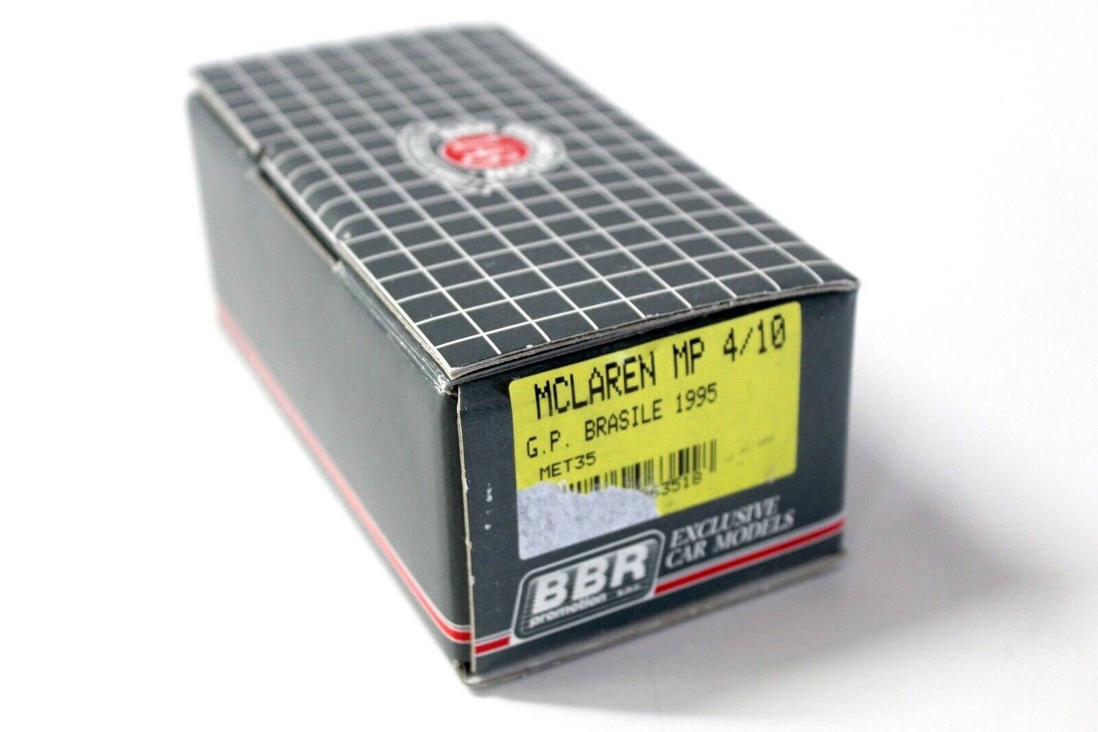 1:43 BBR Metal Kit Mclaren MP4/10 GP Brasile 1995