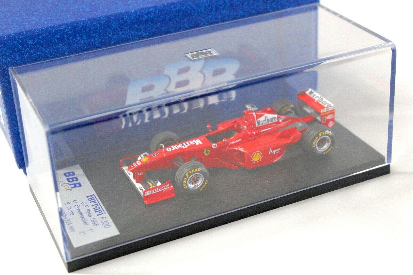 1:43 BBR F1 Ferrari F300 GP Monza 1998 Irvine #4