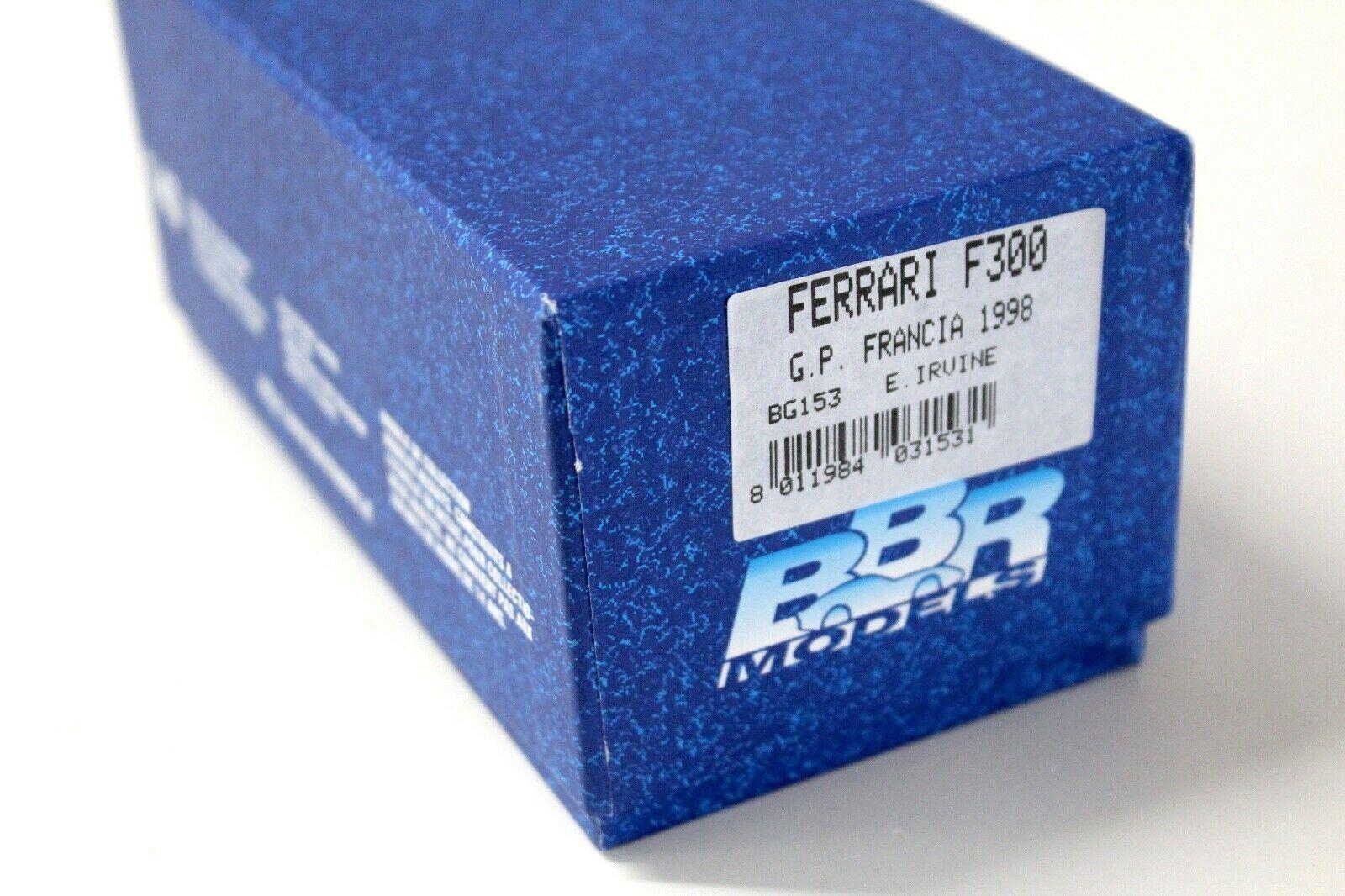 1:43 BBR F1 Ferrari F300 GP Francia 1998 E.Irvine #4