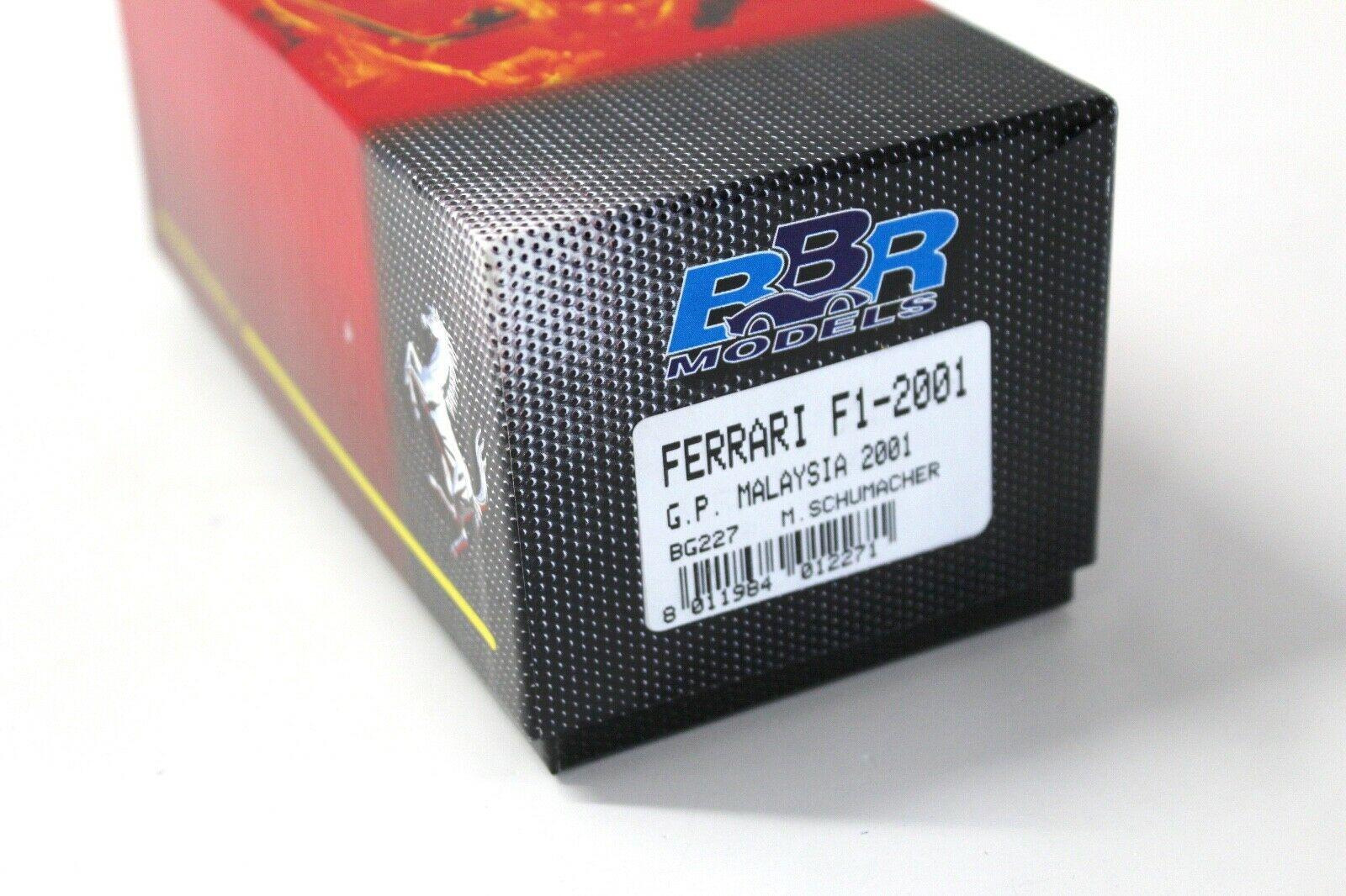 1:43 BBR Ferrari F1-2001 GP Malaysia 2001 M.Schumacher