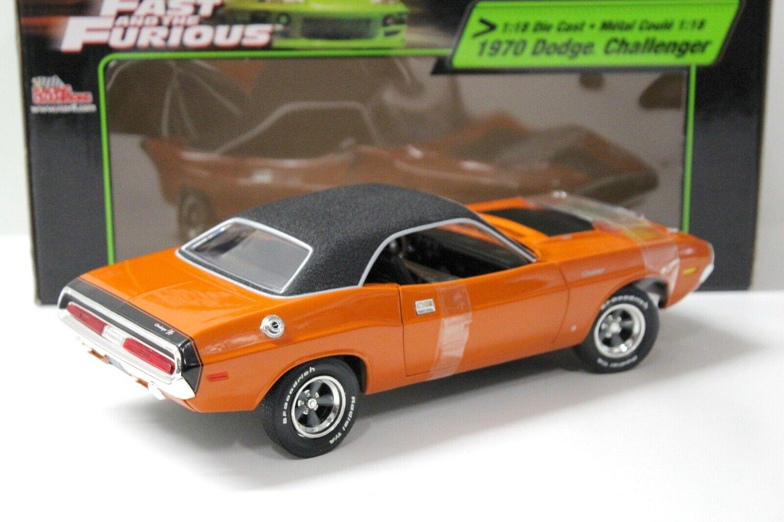 1:18 ERTL Dodge Challenger 1970 Fast & Furious orange