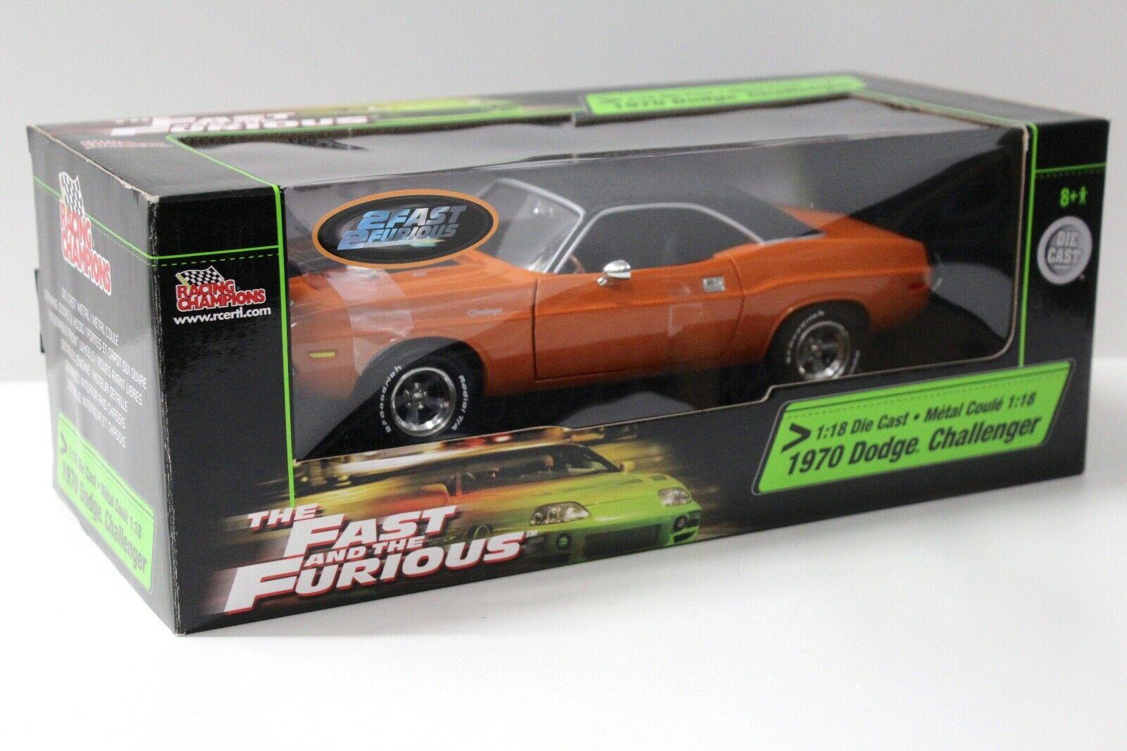 1:18 ERTL Dodge Challenger 1970 Fast & Furious orange