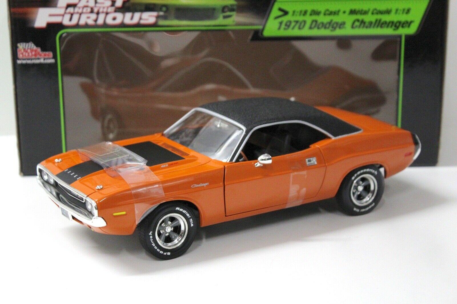 1:18 ERTL Dodge Challenger 1970 Fast & Furious orange