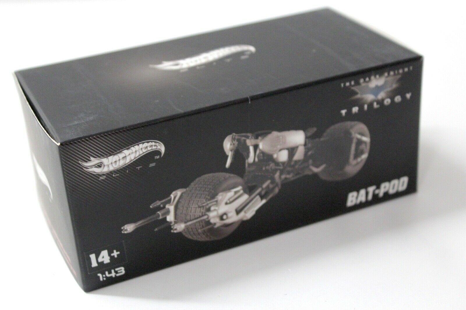 1:43 Elite Batman Batmobile Bat-Pod Dark Knight