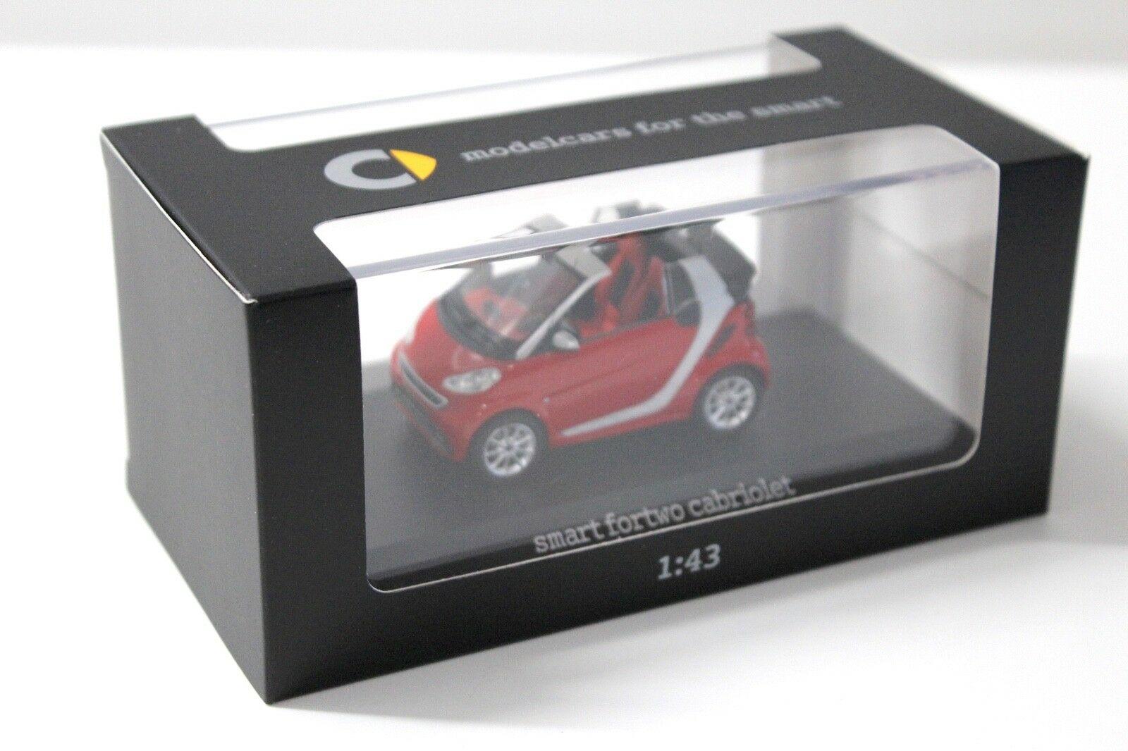 1:43 Minimax Spark Smart Fortwo Cabriolet red DEALER VERSION