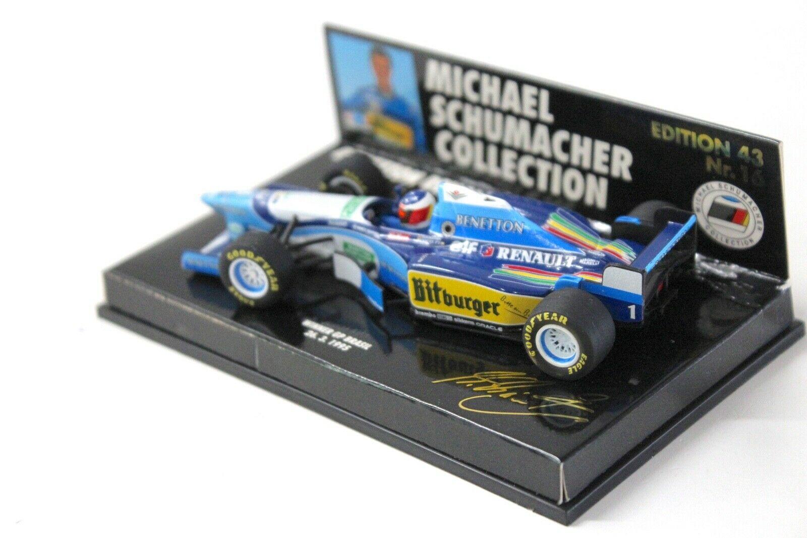 1:43 Minichamps Benetton Renault B195 Schumi GP Brasil