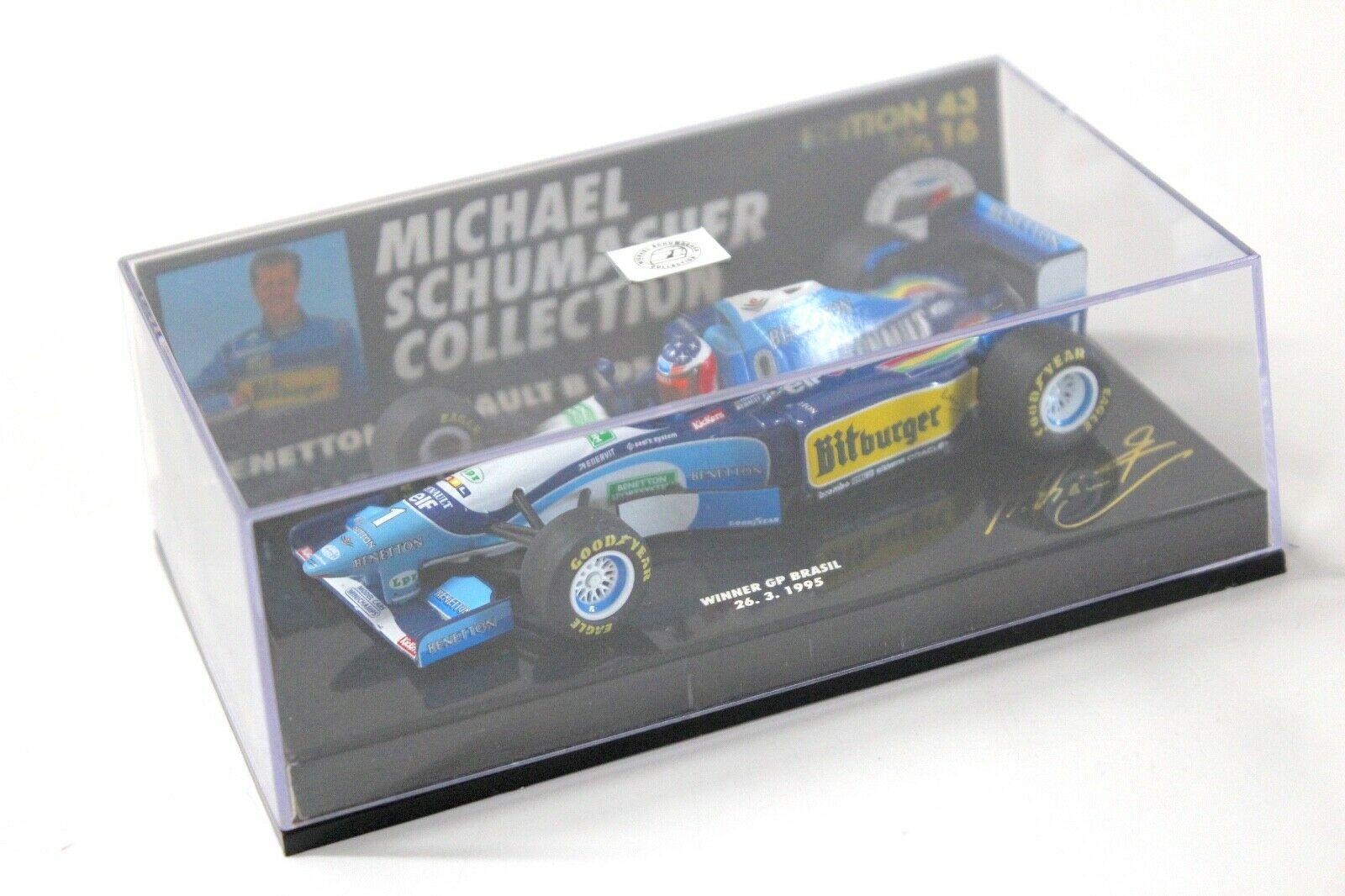 1:43 Minichamps Benetton Renault B195 Schumi GP Brasil