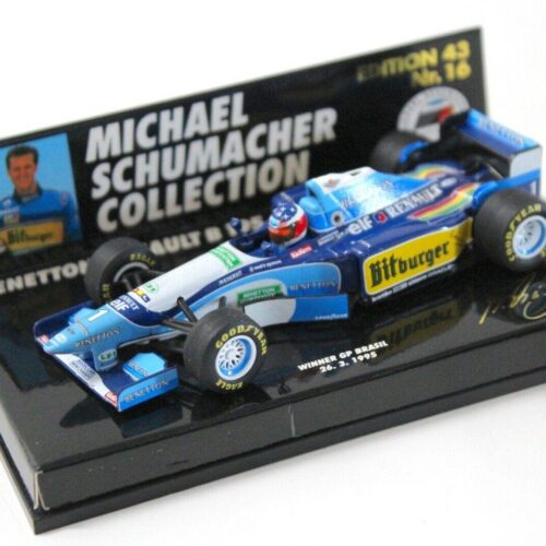 1:43 Minichamps Benetton Renault B195 Schumi GP Brasil