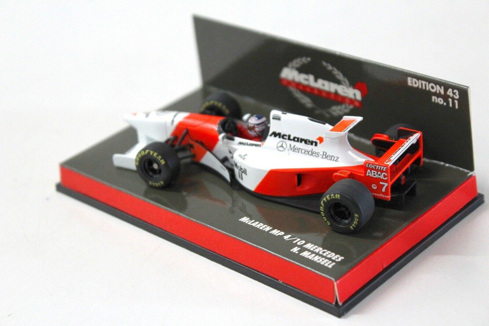 1:43 Minichamps McLaren MP4/10 Mercedes N.Mansell #7
