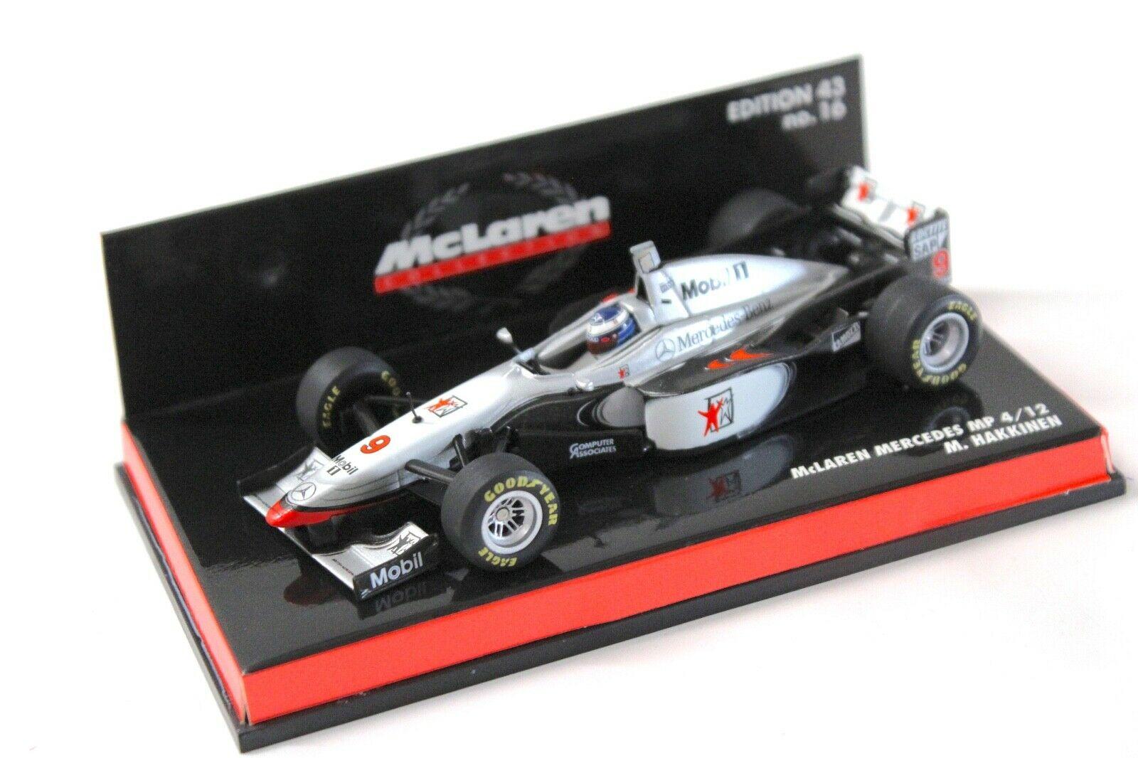 1:43 Minichamps McLaren Mercedes MP4/12 Hakkinen #9