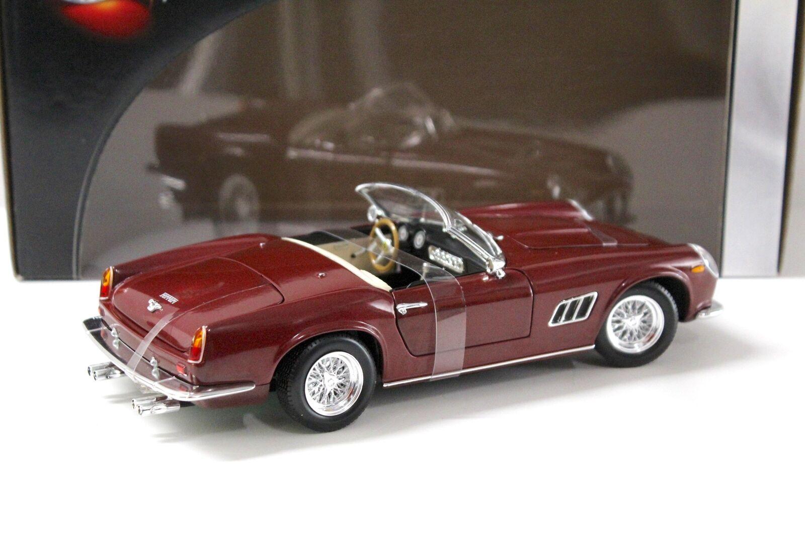 1:18 Hot Wheels Ferrari 250 GT Spider dark red
