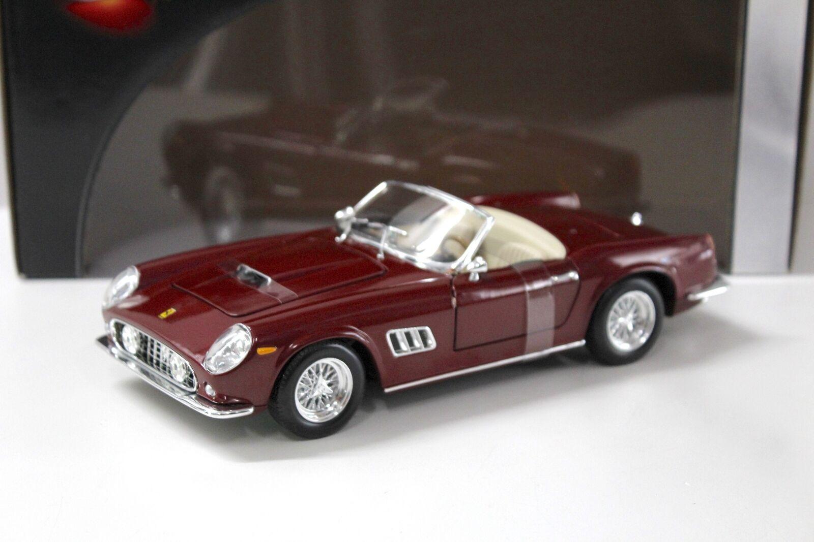 1:18 Hot Wheels Ferrari 250 GT Spider dark red