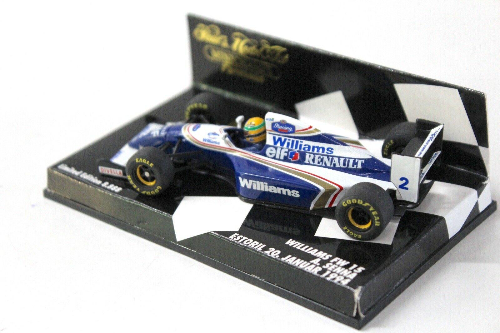 1:43 Minichamps Renault Williams FW15 A.Senna Estoril