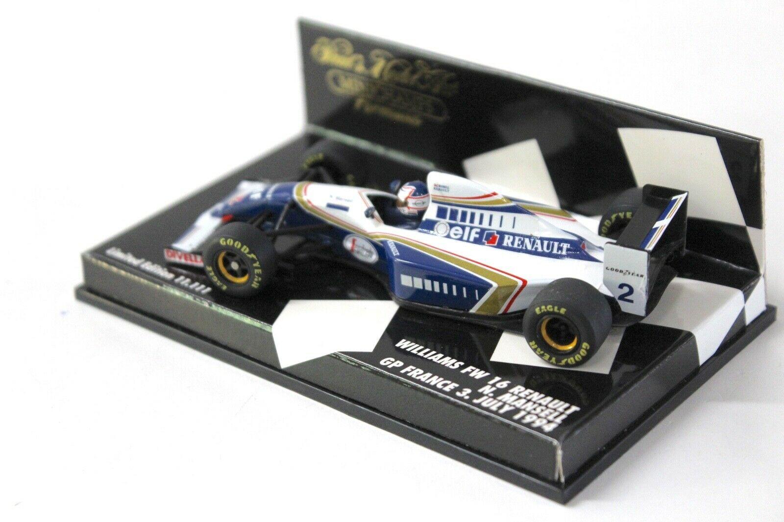 1:43 Minichamps Williams Renault FW16 Mansell GP France