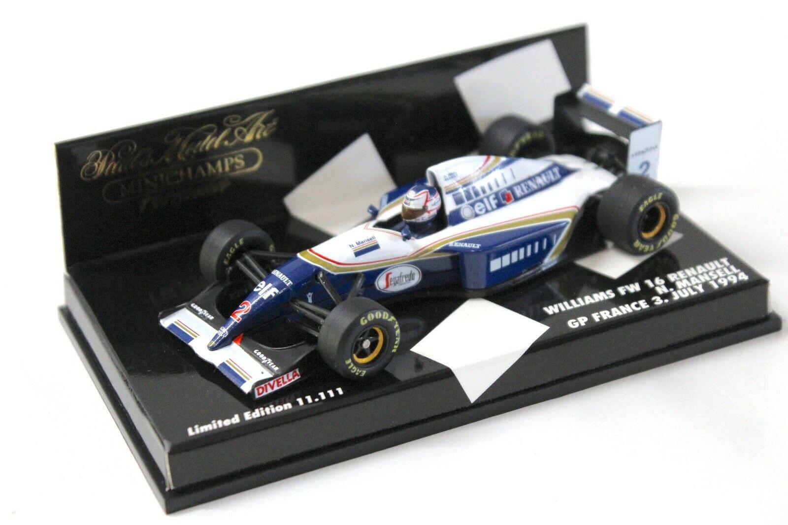 1:43 Minichamps Williams Renault FW16 Mansell GP France