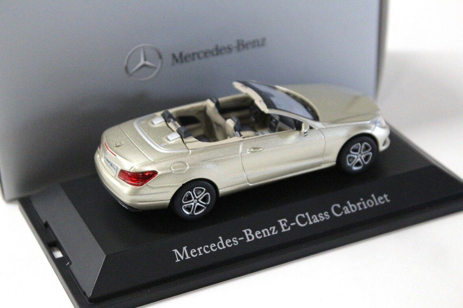 1:43 Kyosho Mercedes E-Klasse Cabriolet beige DEALER VERSION