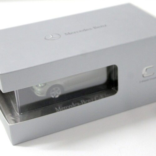 1:43 Norev Mercedes C-Class Coupe silver DEALER VERSION - Image 3