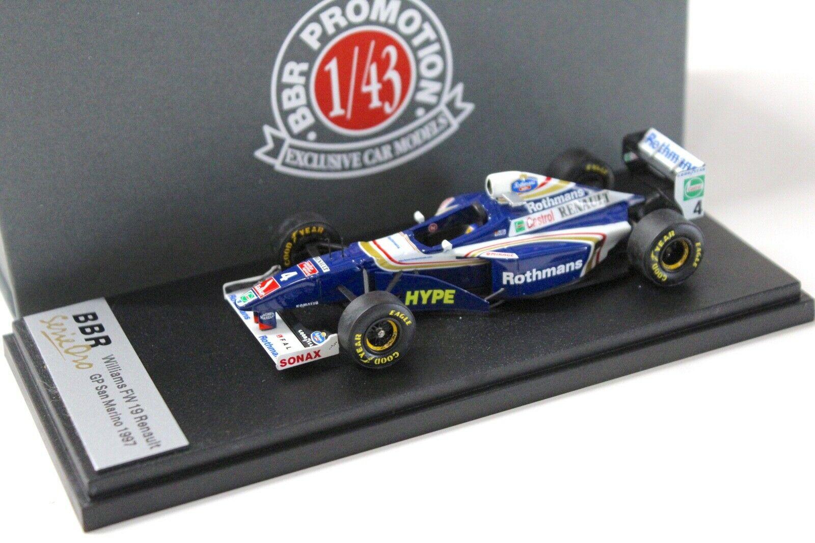 ID 50368 orig.jpg 1:43 BBR F1 Williams Renault FW19 GP San Marino Frenzen 1997