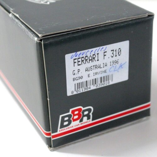 1:43 BBR F1 Ferrari F310 GP Australia 1996 E.Irvine #2