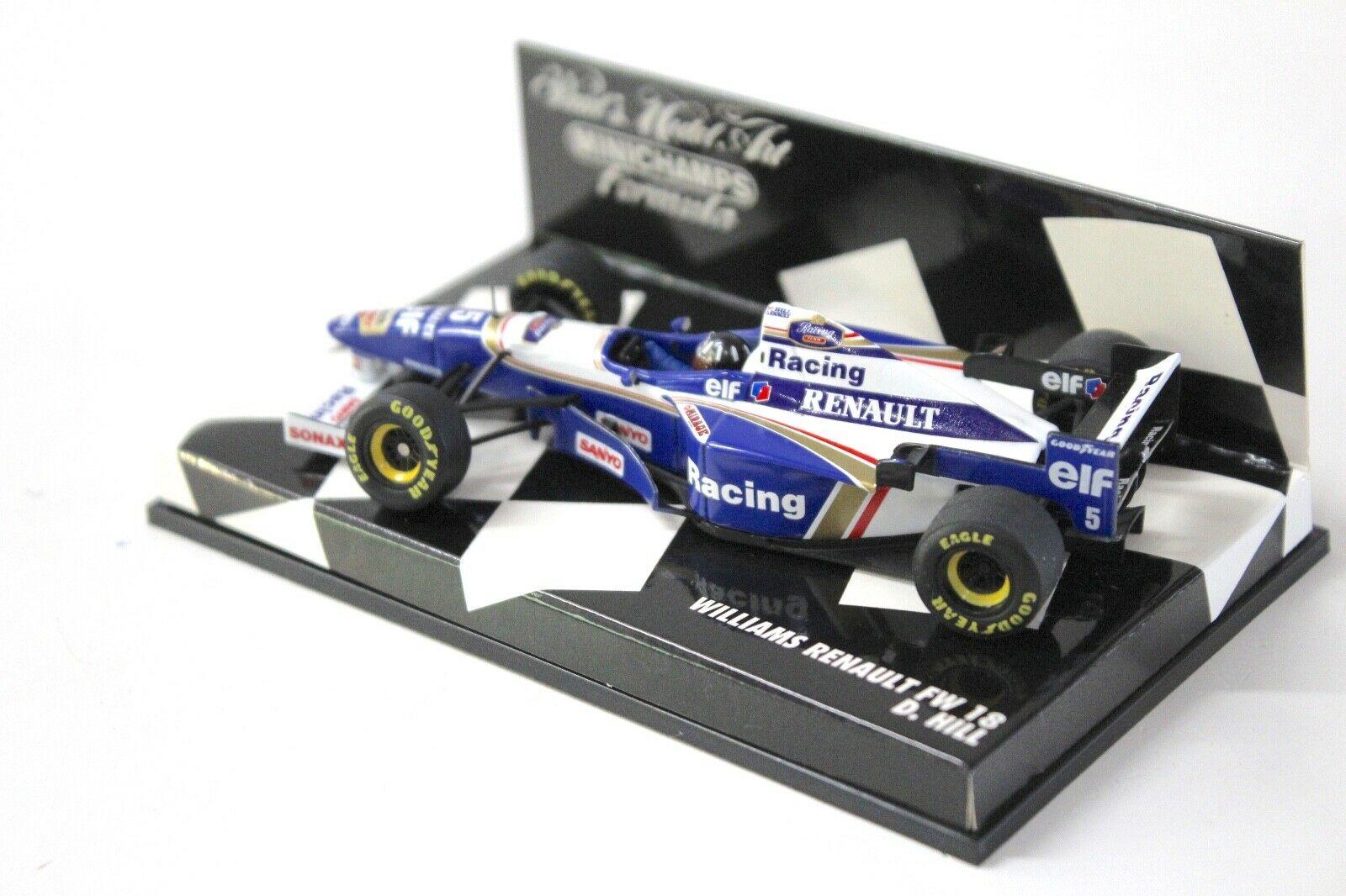 1:43 Minichamps Renault Williams FW18 D.Hill #5