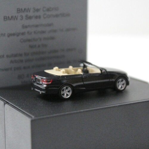 1:87 Herpa BMW 3er E93 Convertible black DEALER VERSION
