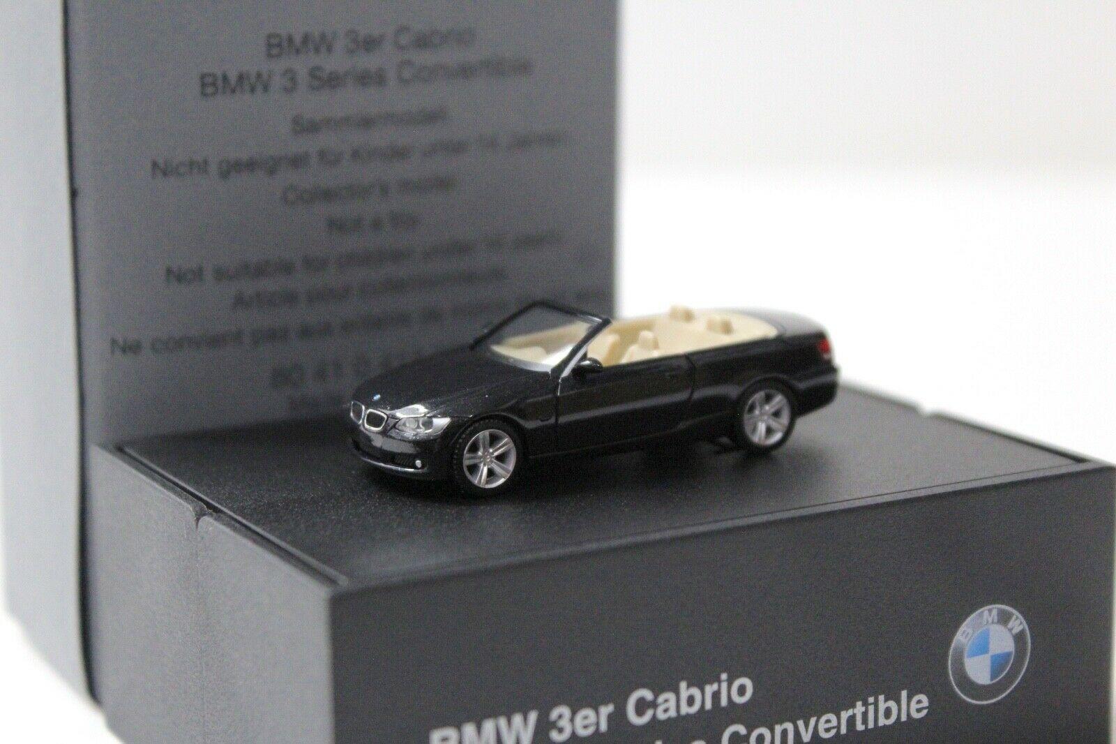 1:87 Herpa BMW 3er E93 Convertible black DEALER VERSION