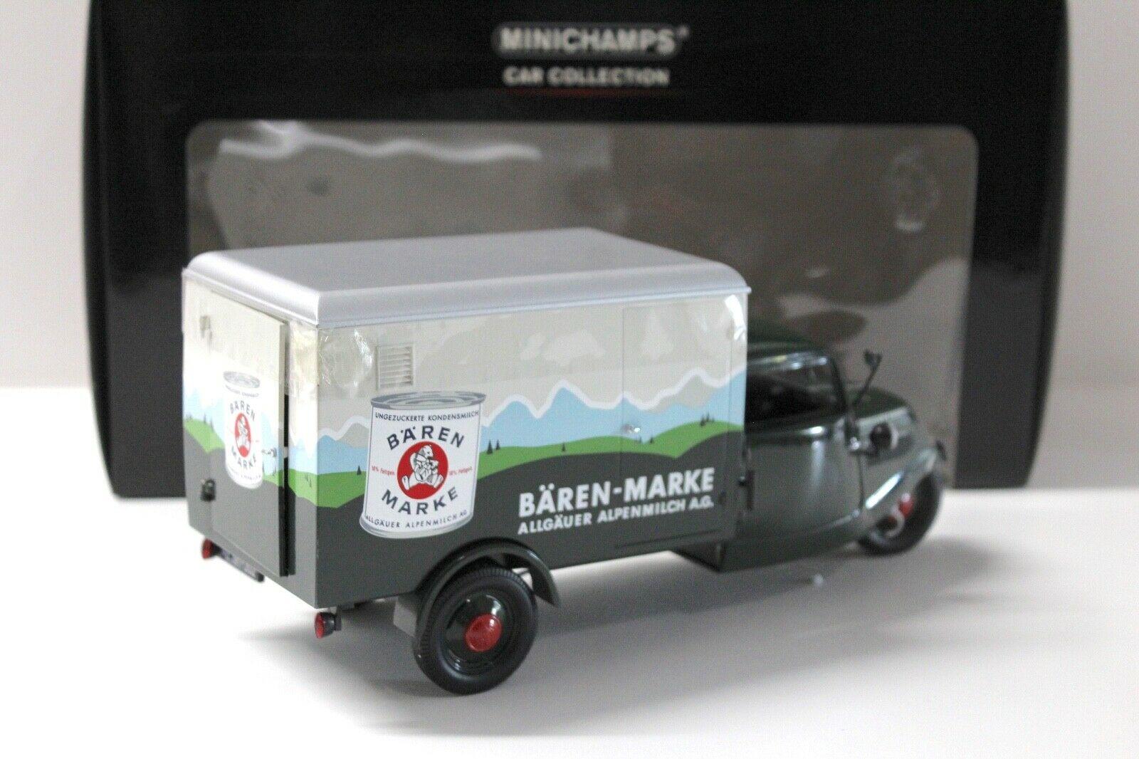 1:18 Minichamps Tempo Hanseat 1952 BÄRENMARKE Kasten
